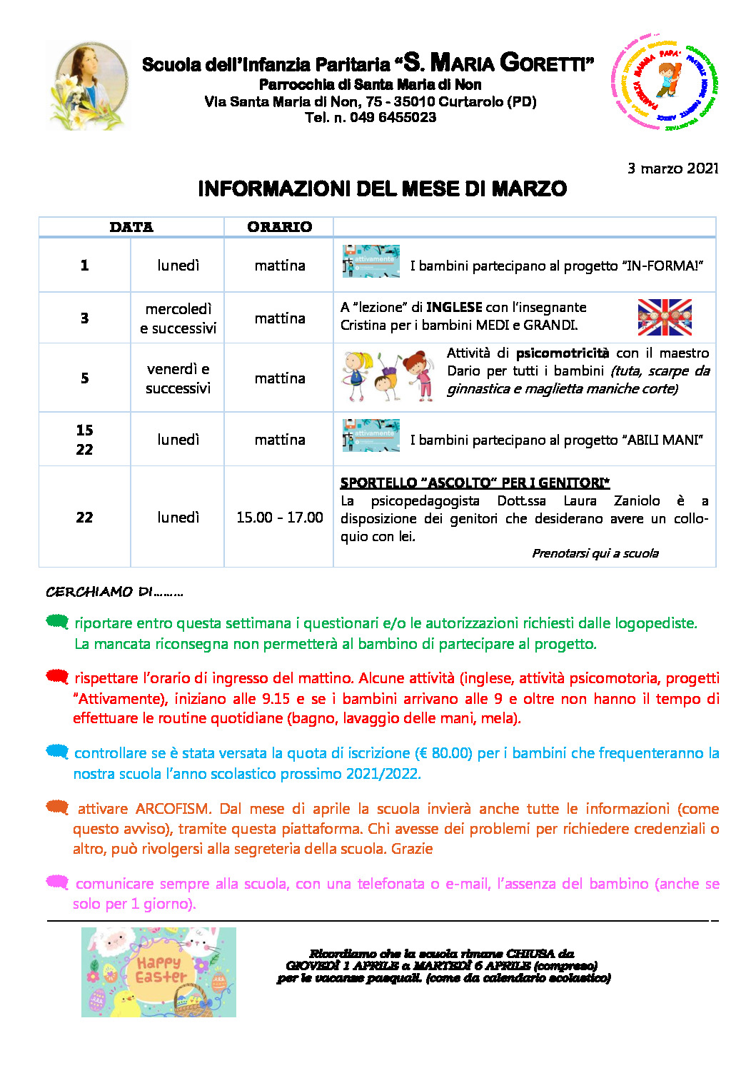 thumbnail of Informazioni ai genitori MARZO 2021