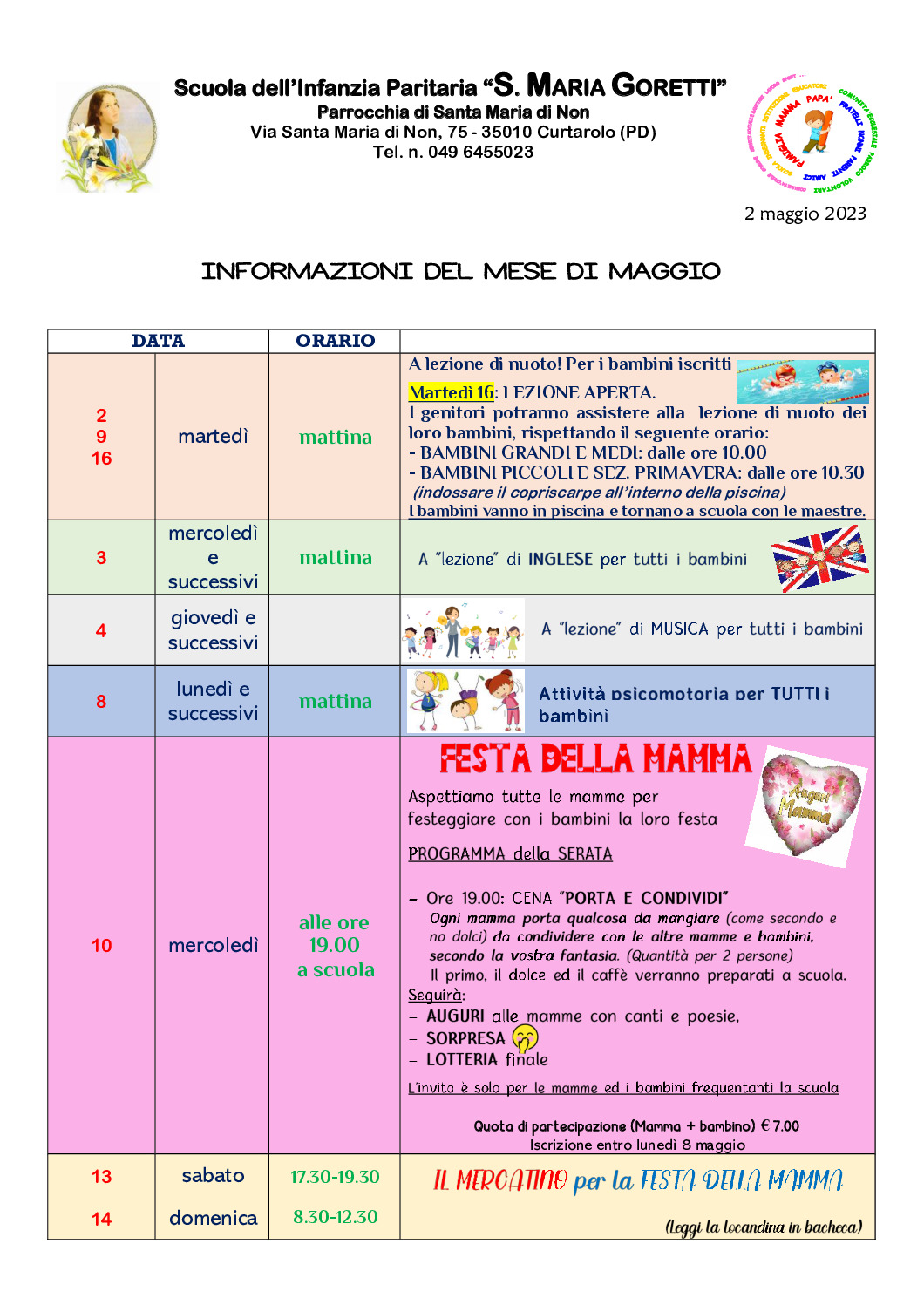 thumbnail of Scuola dell’Infanzia “ S – Informazioni ai genitori MAGGIO 2023 red